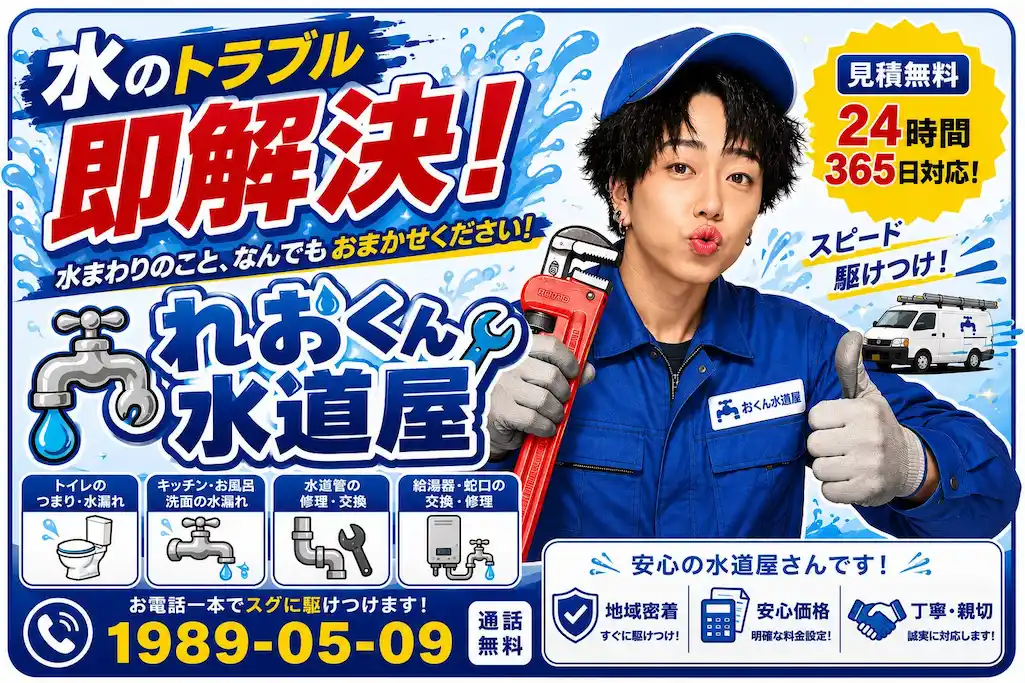 れおくん 水道屋さん